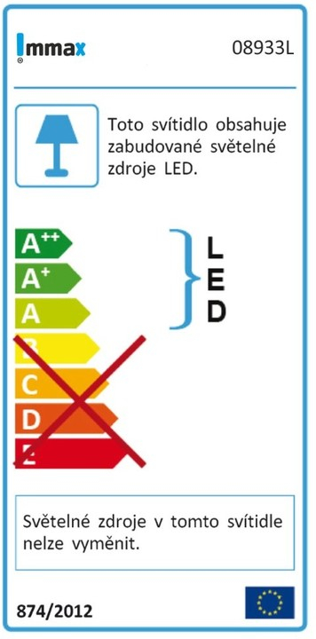 Lamp LED IMMAX, fleksibile, 3 ngjyra të ndryshme, e zezë