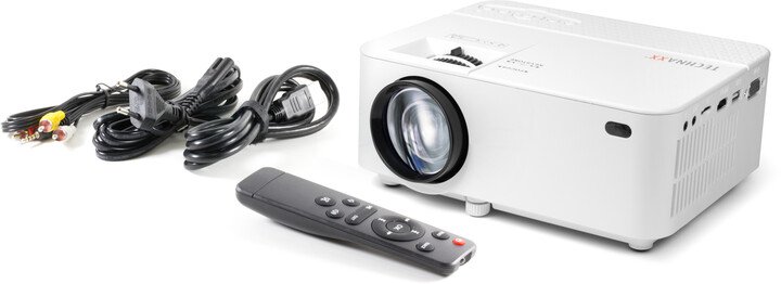 Projektor Technaxx Mini LED FHD, i bardhë