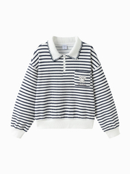 Pulovër Playful Stripes Navy