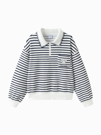 Pulovër Playful Stripes Navy