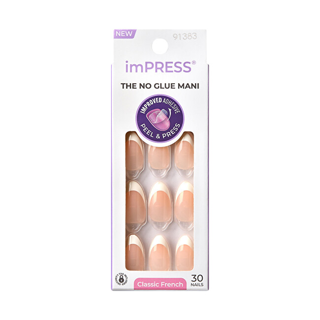 Вештачки нокти KISS ImPRESS Nails, 30 парчиња
