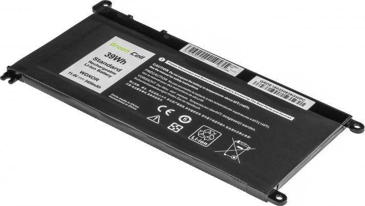 Bateri Green Cell WDXOR për Dell Inspiron, 11.4 V 3400 mAh