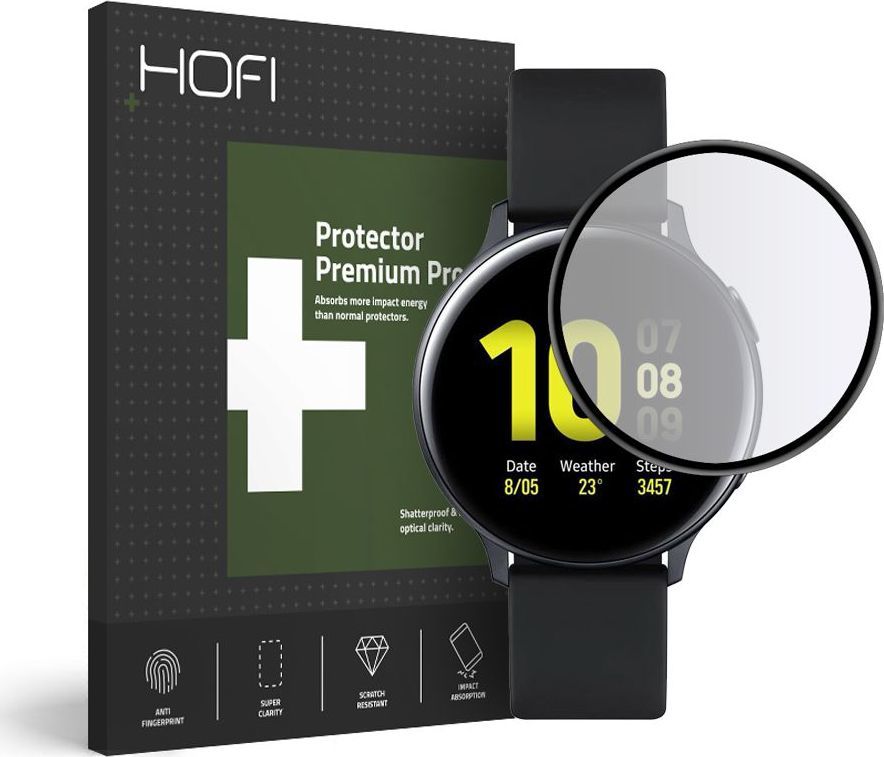 Xham mbrojtëss HOFI Hybrid për Samsung Galaxy Watch Active 2, 40mm, me kornizë të zezë
