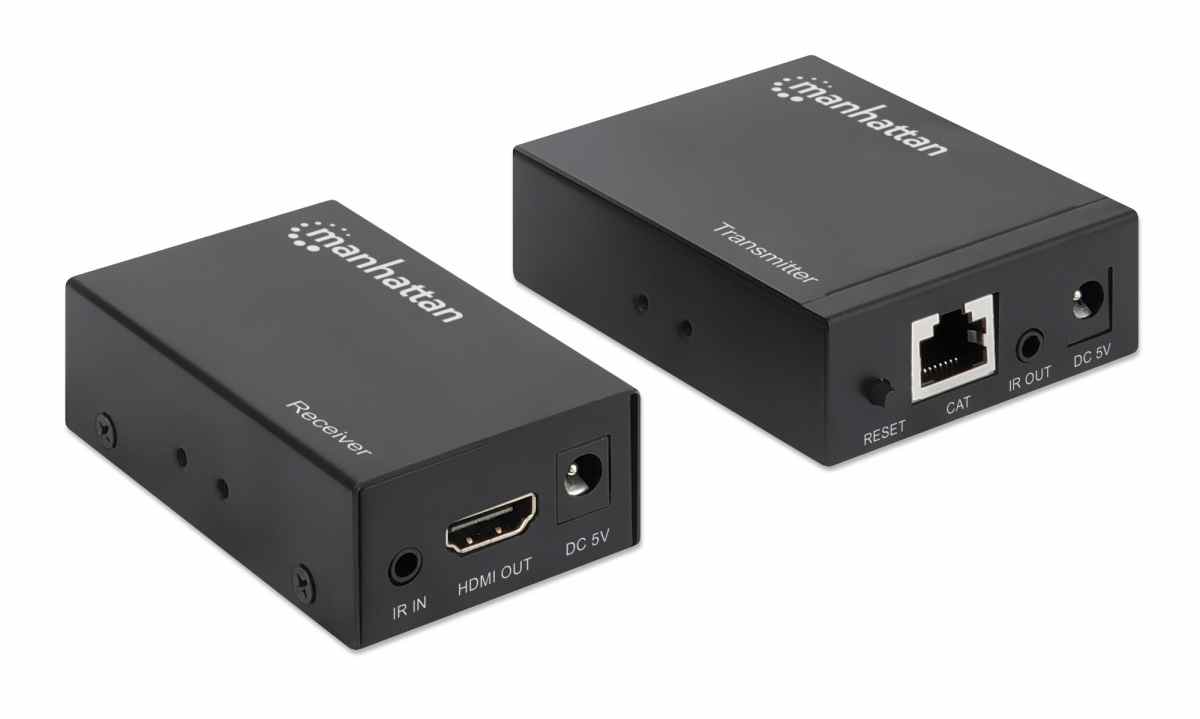 Set zgjerues sinjali Manhattan 207461, 1080p HDMI-Ethernet