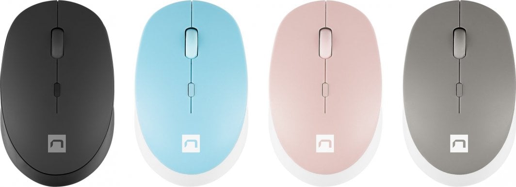 Maus Natec Harrier, wireless, Bluetooth, i bardhë dhe rozë