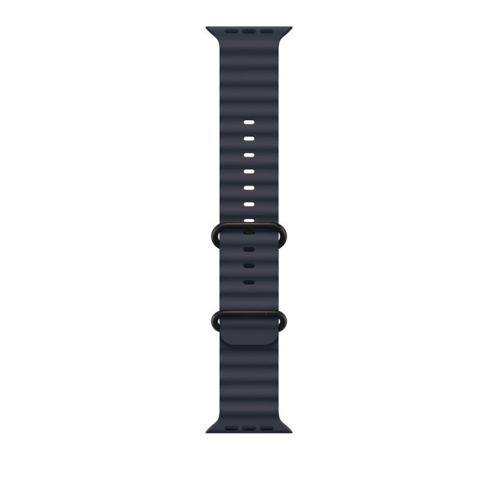 Apple Watch 49mm Band, Navy Ocean Band, Black Titanium Finish