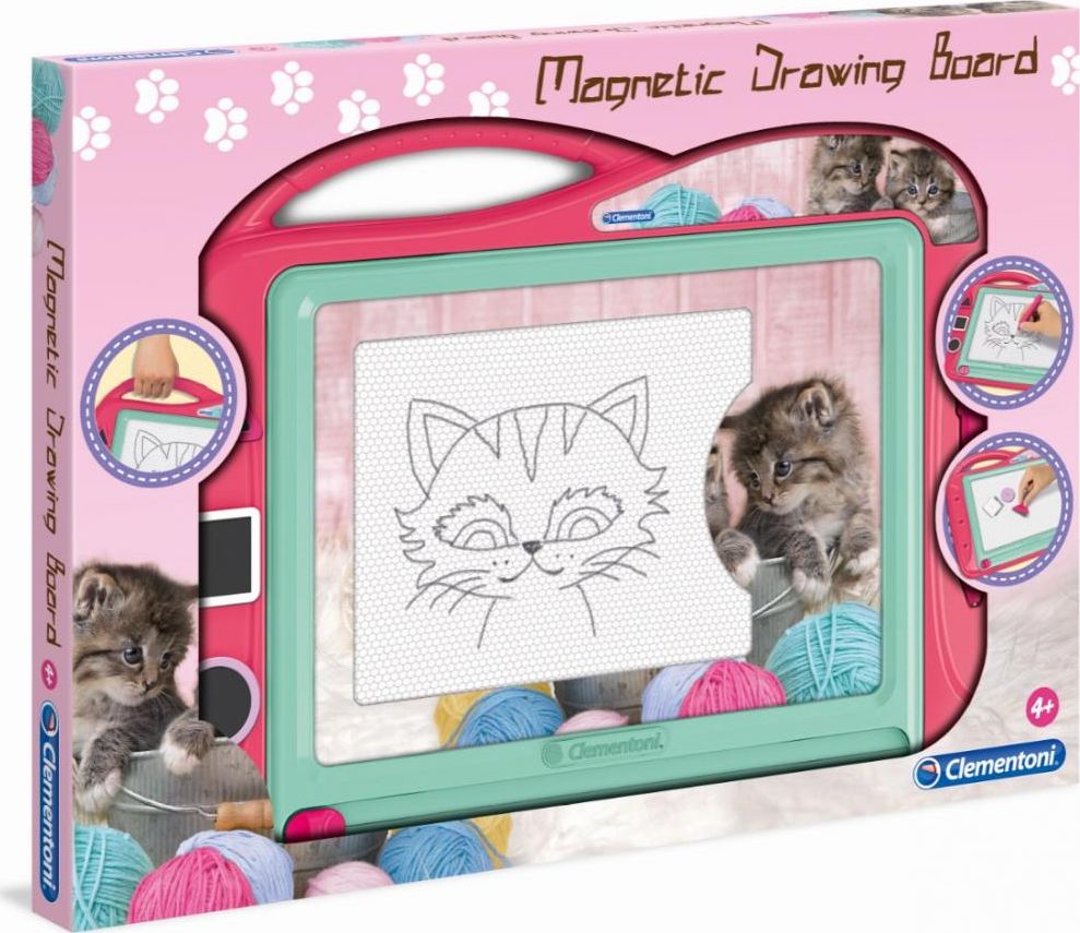 Tabelë vizatimi për fëmijë Clementoni Znikopis Kittens, rozë