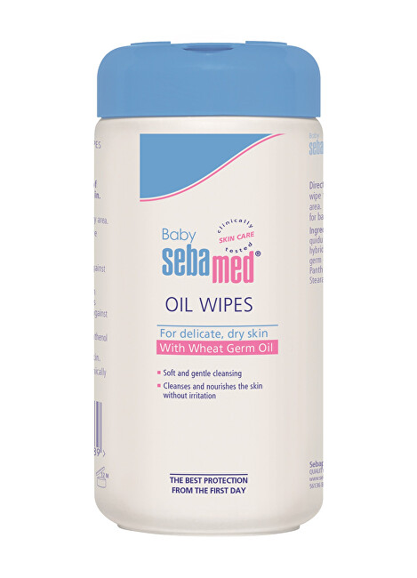 Paloma të lagështa Sebamed Baby Oil, 70 copë