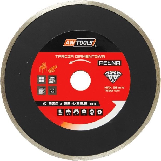 Teh diamanti AWTools (AW44250), 250 x 25.4 mm