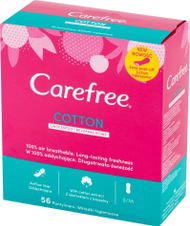 Peceta higjenike Carefree Cotton, 56 copë