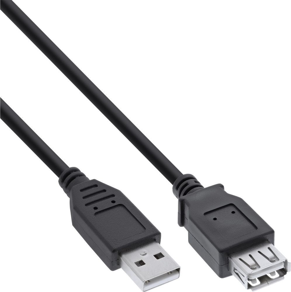 Kabllo lidhëse InLine, USB A/A, 0.5m, e zezë (34650B) Kabllo lidhëse InLine, USB A/A, 0.5m, e zezë (34650B)
