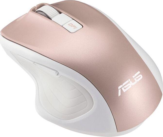 Maus Asus MW202, wireless, USB, i bardhë dhe rozë
