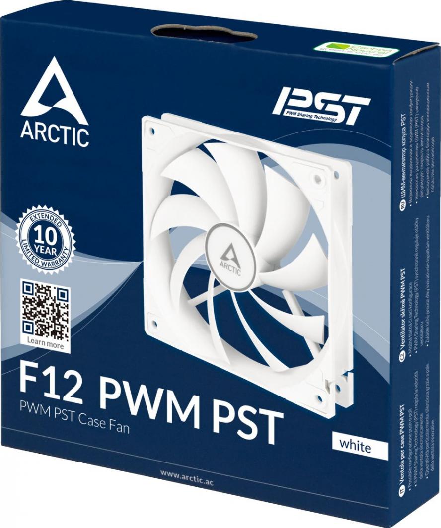Ftohës Arctic F12 PWM PST, 120 mm, i bardhë