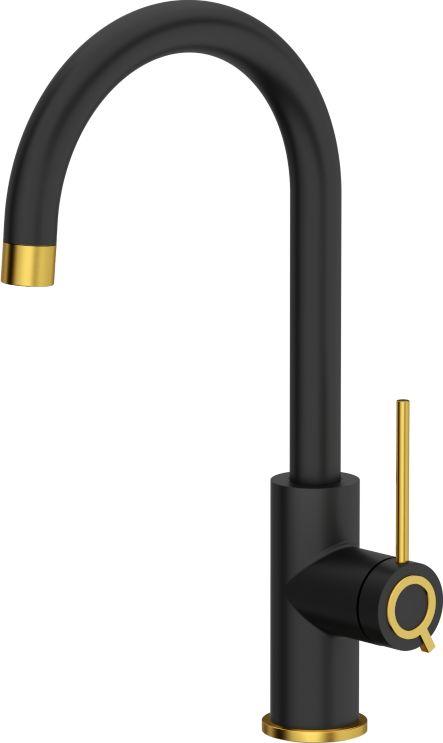 Rubinet kuzhine Quadron Jodie Q Line Slim SteelQ (84818011), i zi / ari