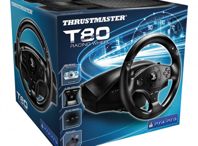 Set vozitjeje Volant Thrustmaster T80 për PS4/PS3