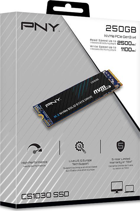 Disk SSD PNY CS1030, 250GB, M.2 2280 PCI-E x4 Gen3 NVMe