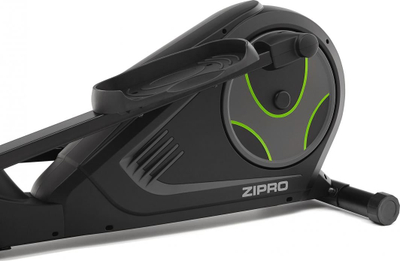 Biçikletë eliptike elektro-magnetike Zipro Heat, Iconsole +, e zezë / gjelbër