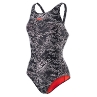 Bikini Speedo Boom Allover Muscleback Swimsuit, zezë/bardhë, nr.42