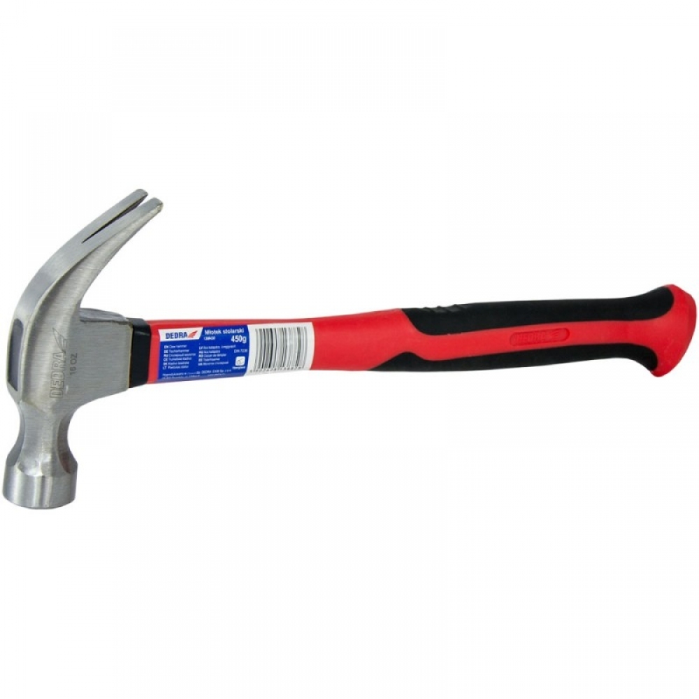 Çekiç marangozi me dorezë plastike Dedra (13M430), 450 g