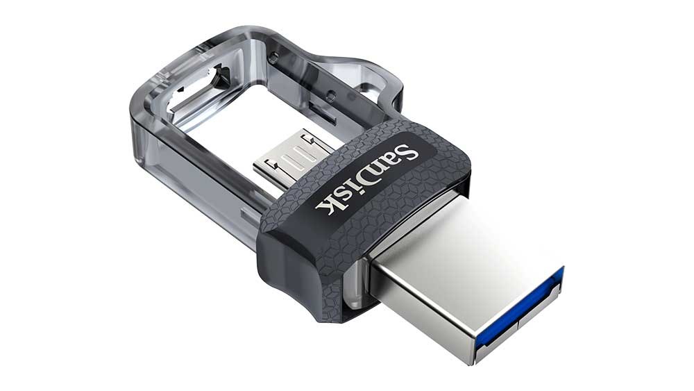 USB SanDisk Ultra Dual m3.0, 128 GB, USB Type-A / Micro-USB