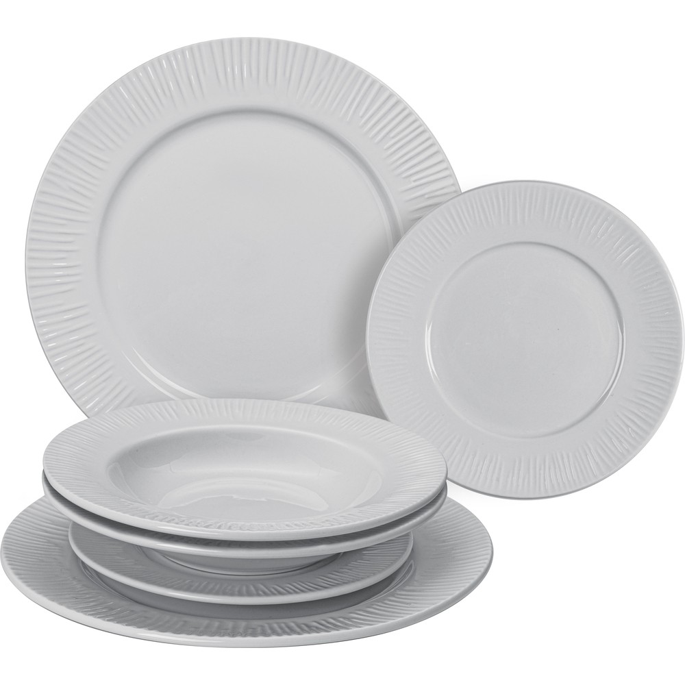 Pjata set 6 copë Lamart LT9080, të bardha