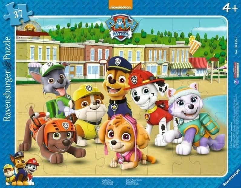 Ravensburger Рамка Сложувалка - Paw Patrol, 37 Парчиња