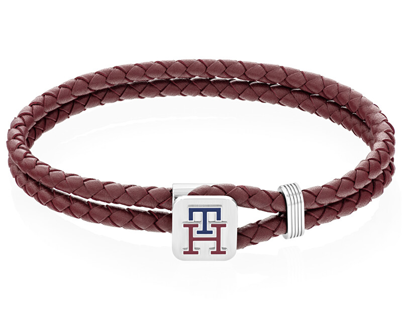 Tommy Hilfiger Кожна Нараквица Кафеава