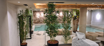 Lule artificiale Verde Decor Bamboo Tree Full, 210 cm