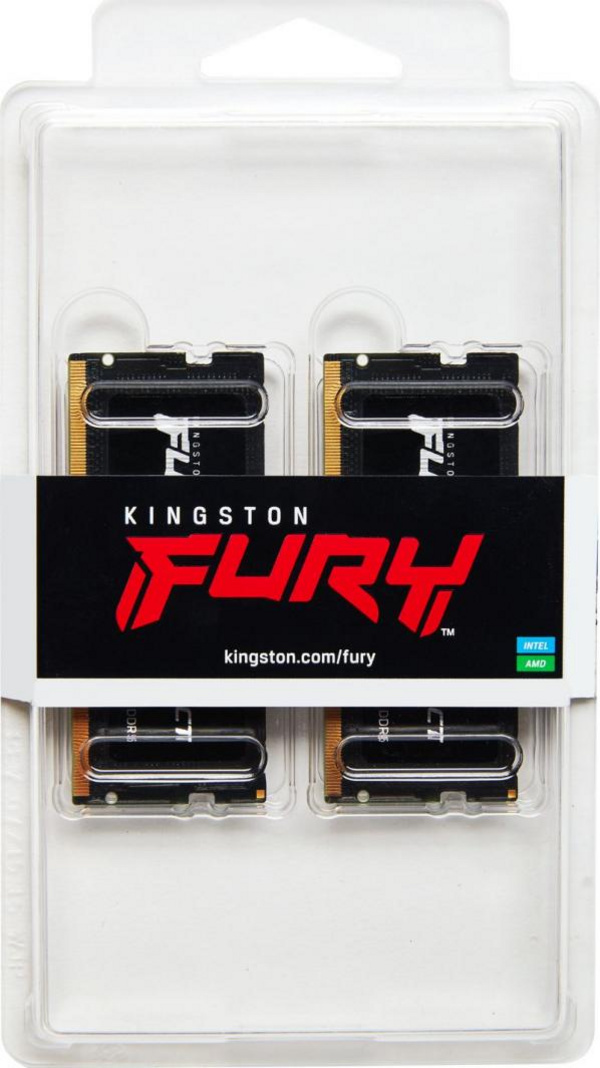 Memorie RAM Kingston Fury Impact SODIMM, DDR5, 32GB, 4800MHz, CL38