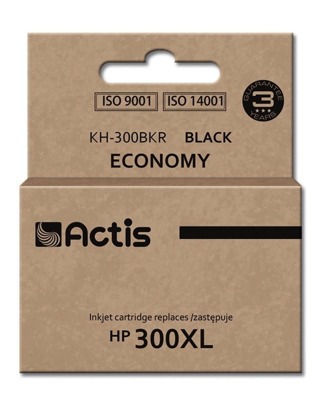 Ngjyrë për printer Actis KH-300BKR (zëvendësim për HP 300XL CC641EE), 15 ml, e zezë Ngjyrë për printer Actis KH-300BKR (zëvendësim për HP 300XL CC641EE), 15 ml, e zezë