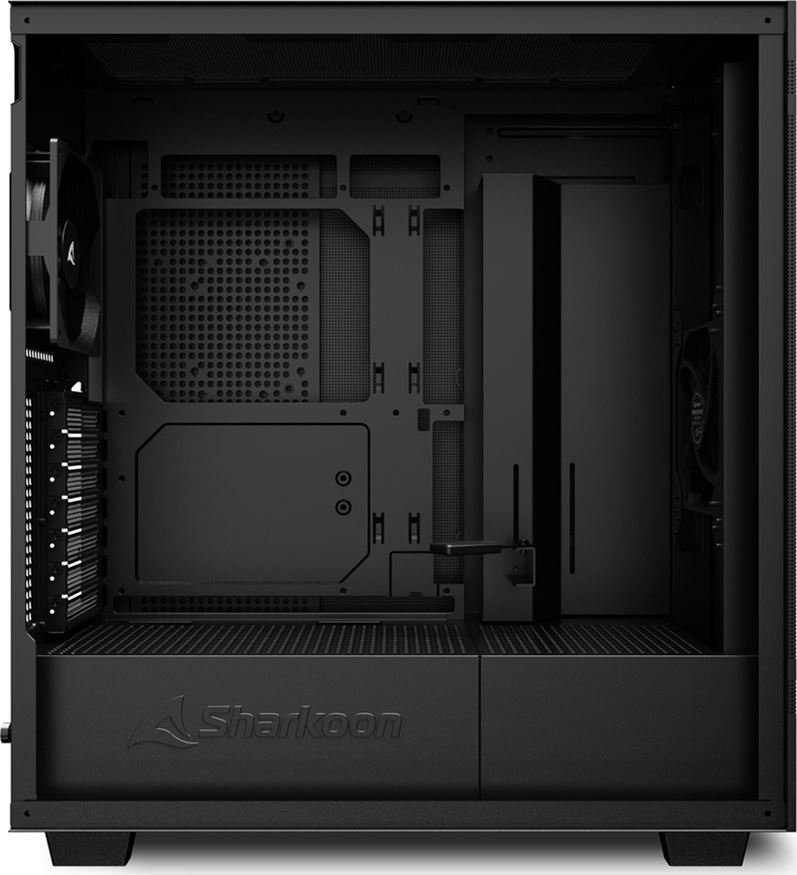Куќиште за компјутер Sharkoon Rebel C50, Црна, Midi Tower