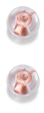 Troli Силиконски Затворачи за Обетки, 2 Пара, Rose Gold