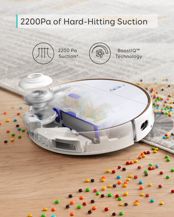 Fshesë robotike Anker Eufy Robovac L70 Hybrid-White (Vacuum & Mopping), e bardhë