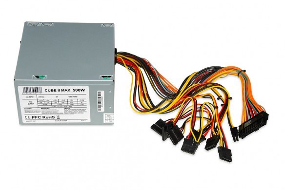 Burim energjie iBox CUBE II, 20+4 pin ATX, 500 W