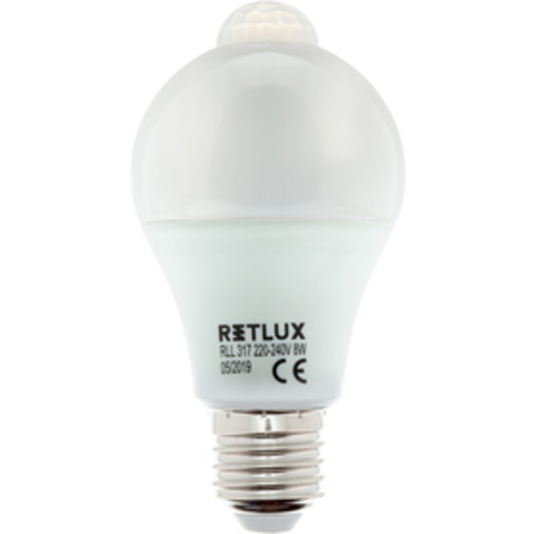 Poç Retlux RLL 317, A60, E27, 8W, 3000K, i bardhë i ngrohtë
