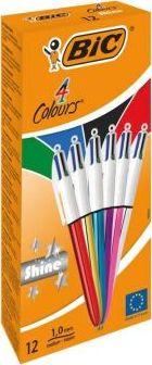 Stilolaps Bic, 4 ngjyrësh, 12 copë