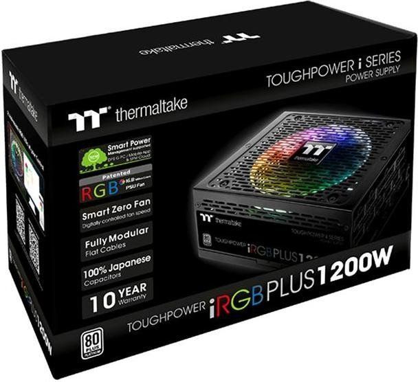 Burim energjie Thermaltake Toughpower iRGB 80 Plus PS-TPI-1200F2FDPE-1 ATX, 1200W