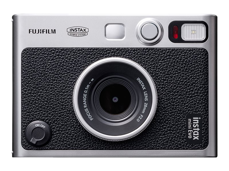 Fujifilm Instax Mini Evo Hybrid Instant Camera (Black, USB‑C Type‑C)