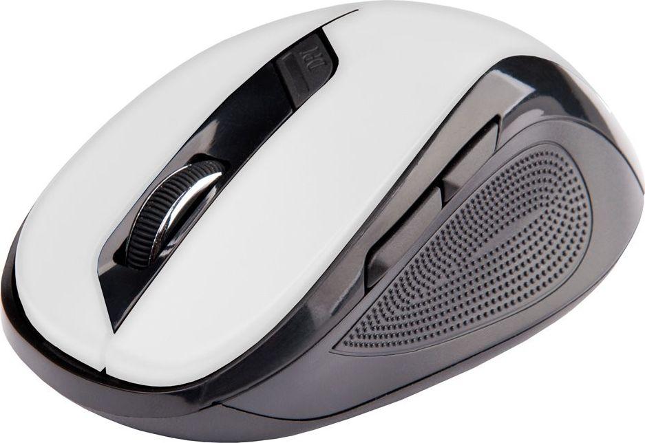 Maus C-Tech WLM-02W, wireless, USB, i bardhë dhe i zi