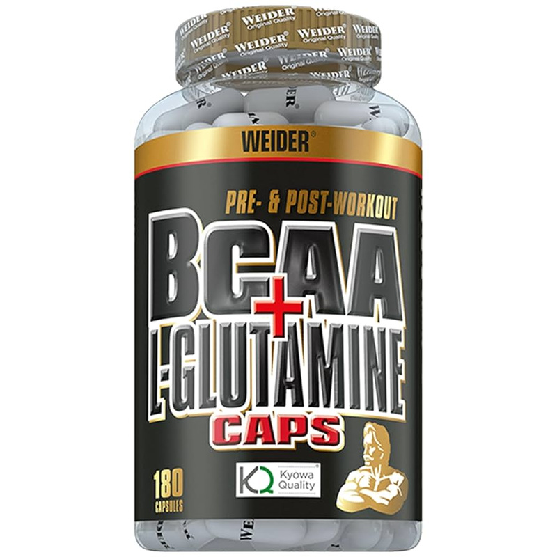 Suplemente Weider BCAA + L-Glutamine, 180 tableta
