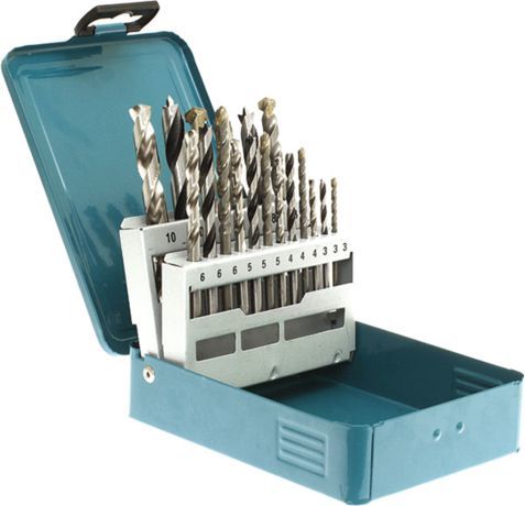 Set turielash Makita 3-10mm, 18 copë (D-46202)
