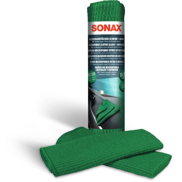 Leckë mikrofibër për interier dhe xhama Sonax, 2 copë