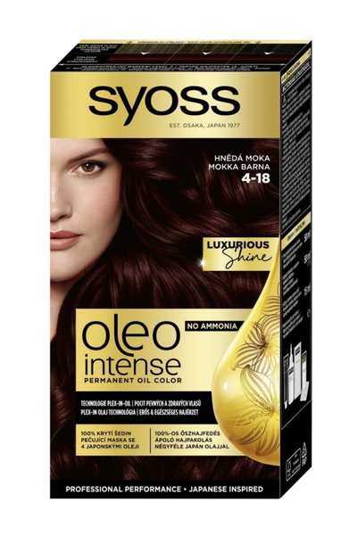 Ngjyrë pë flokë Syoss Color Oleo, 4-18 Mokka Brown, 50 ml