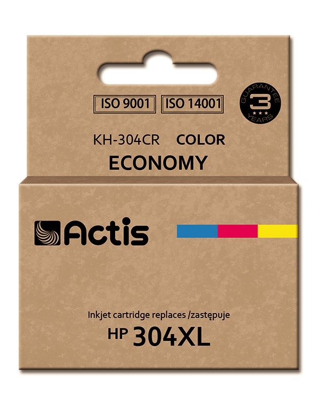 Ngjyrë për printer Actis KH-304CR (zëvendësim për HP 304XL N9K07AE), 18 ml, e kaltër / vjollcë / e verdhë Ngjyrë për printer Actis KH-304CR (zëvendësim për HP 304XL N9K07AE), 18 ml, e kaltër / vjollcë / e verdhë