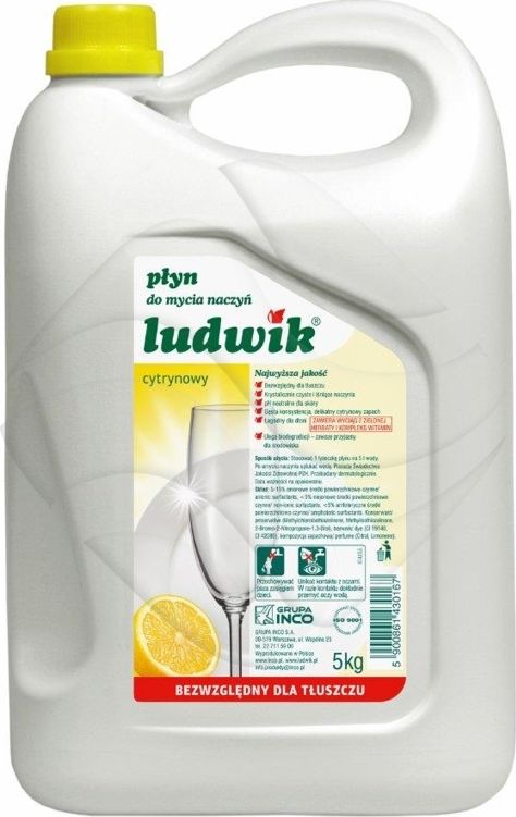 Lëng për larje enësh Ludwik Lemon, 5L