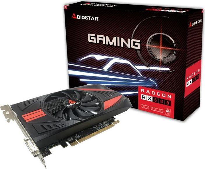 Kartelë grafike Gaming Biostar RX 560, 4GB, e zezë Kartelë grafike Gaming Biostar RX 560, 4GB, e zezë
