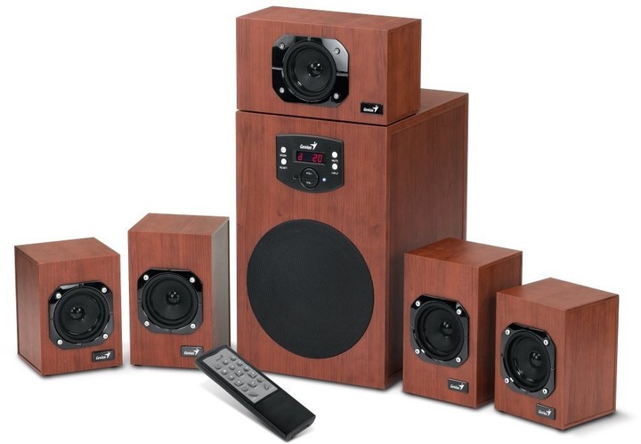 Sistem i altoparlantëve Genius Home Theater SW-HF 5.1 4600 Ver. II, 5.1