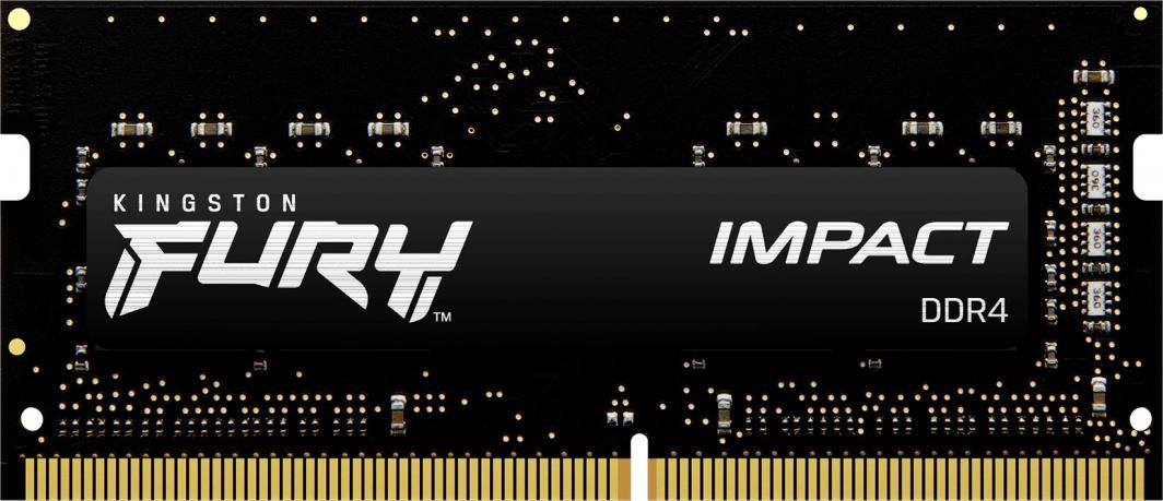 Memorie RAM Kingston Fury Impact, SODIMM, DDR4, 16 GB, 3200 MHz, CL20
