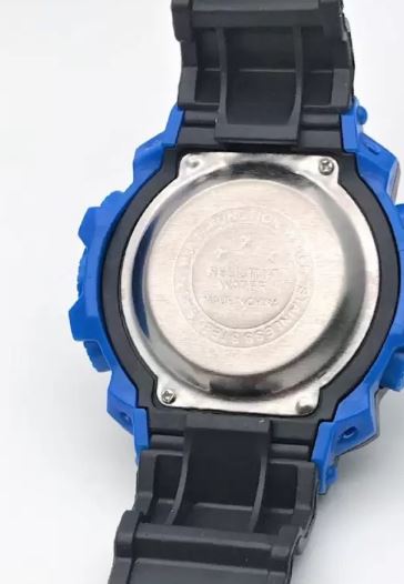 Orë digjitale Sport Nrubi WR30MZK, zezë/kaltër