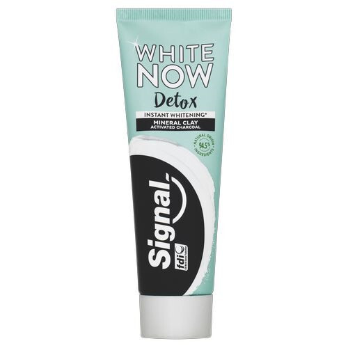 Pastë për dhëmbë Signal White Now Detox Charcoal, 75 ml